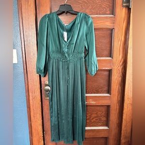 Baltic Born Midi Dress in Forest Green NWT
